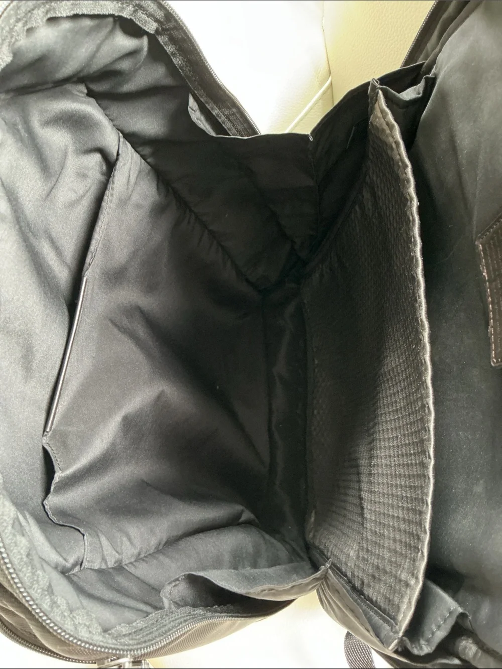 TUMI Canvas and Leather backpack large